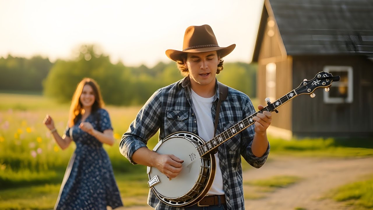 Happy Folk Instrumental | Cheerful Banjo, Fiddle & Accordion | Peaceful Countryside Music
