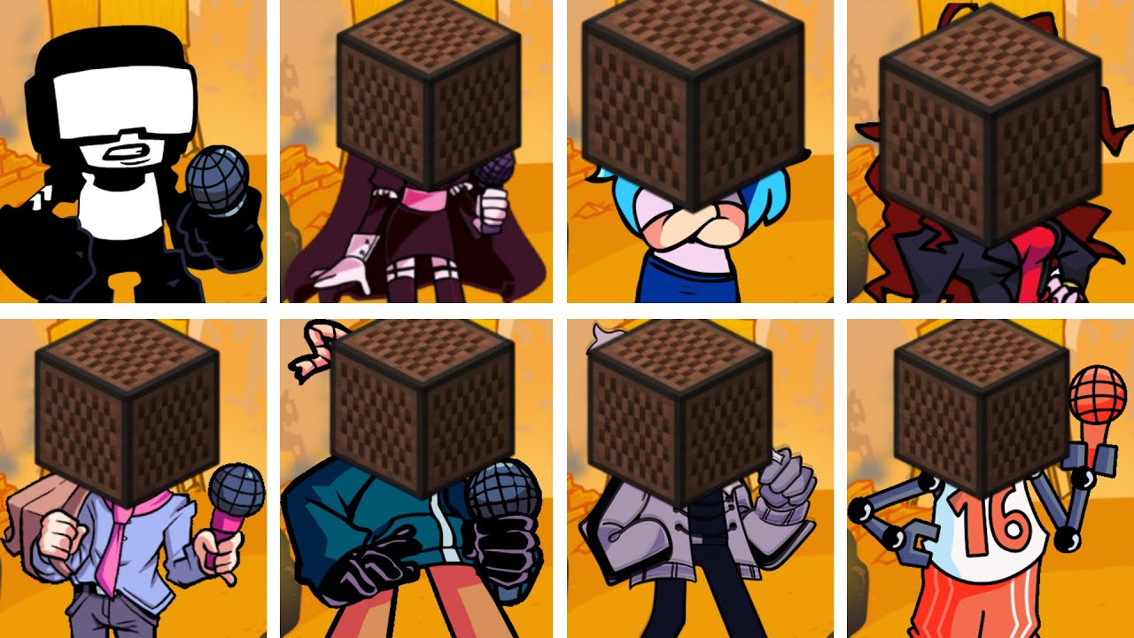 Ugh but Every Turn a Different Note Block Cover is Used | Friday Night Funkin'