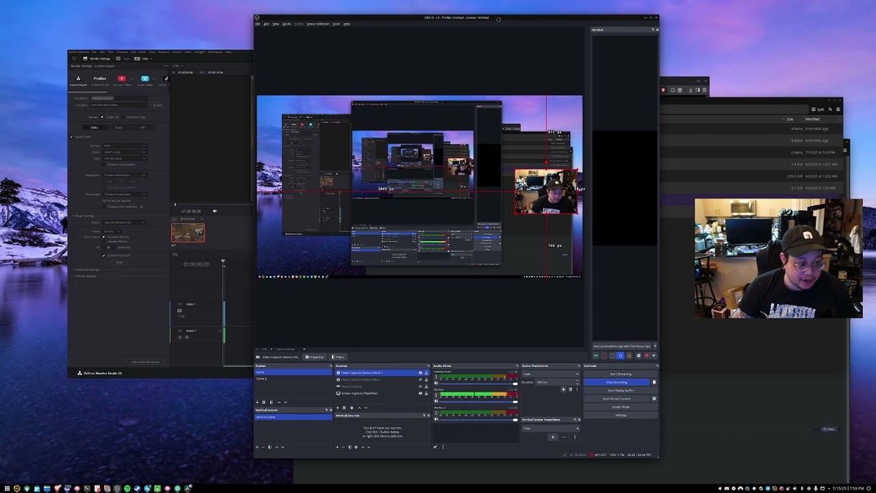 Nobara: install/use Davinci Resolve w/ GPU encode for AMD/Intel, OBS settings & proper Game Capture