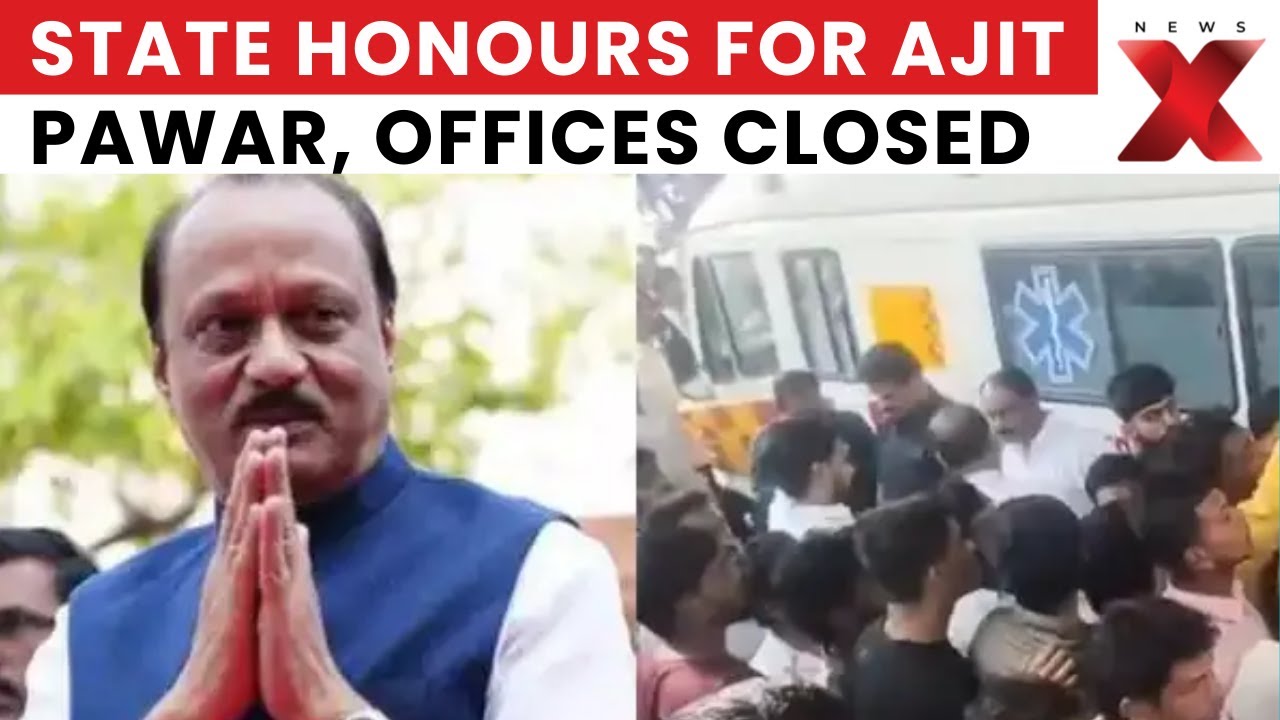 Ajit Pawar Death: Last Rites With State Honours, All Offices Closed in Maharashtra