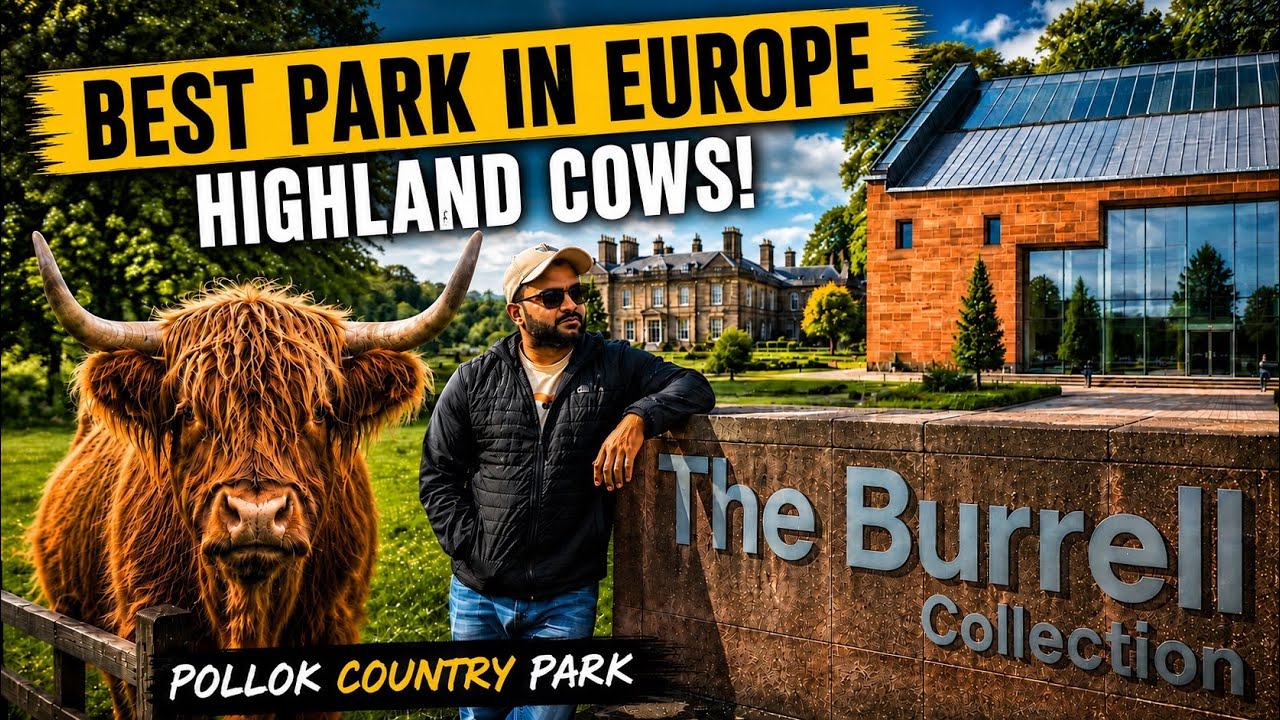This Might Be Glasgow&rsquo;s BEST Park! 😍 | Pollok Country Park & Burrell Collection | Arslan tours Vlog