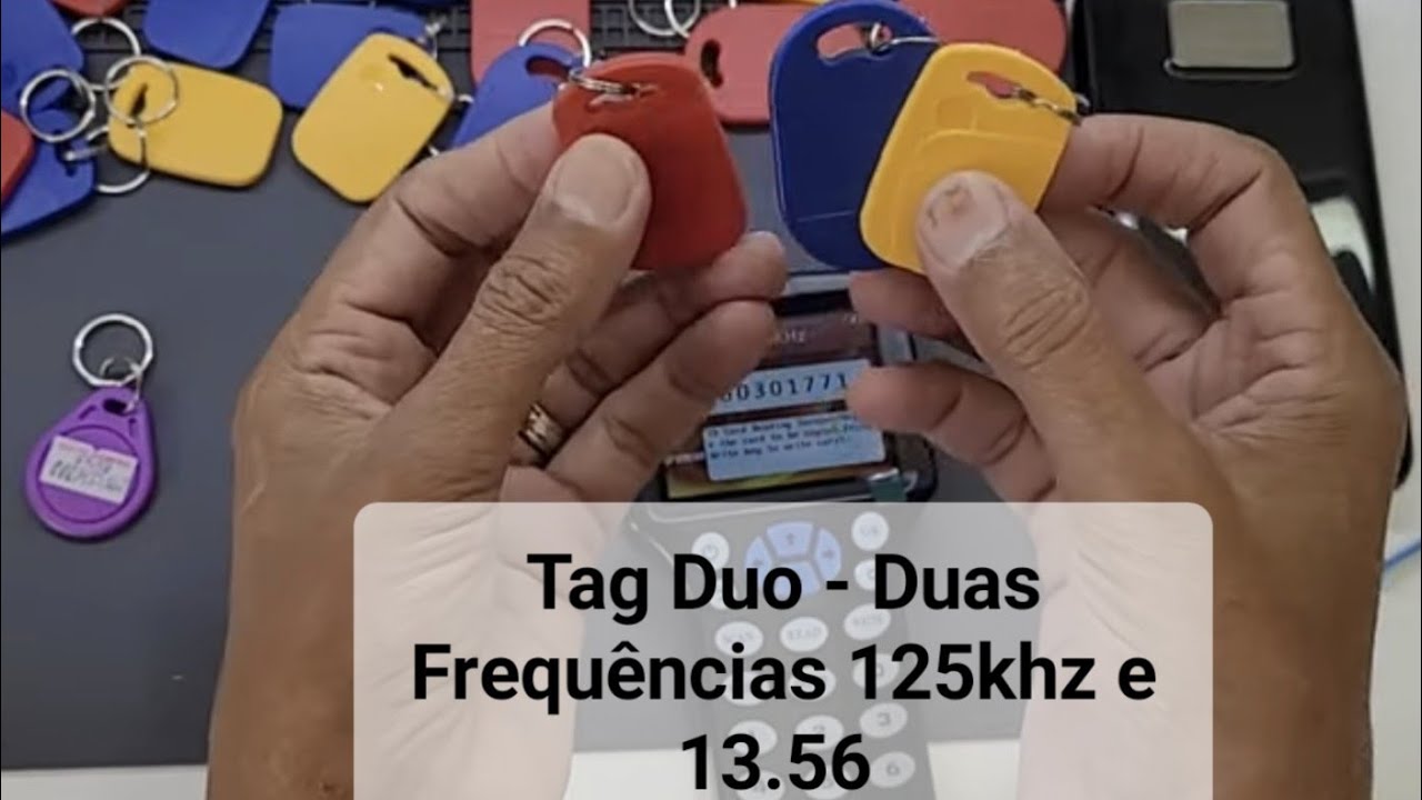 ✅  Tag Duo , Tag Com Duas  Frequências 125KHZ e 13.56Mhz RFID .