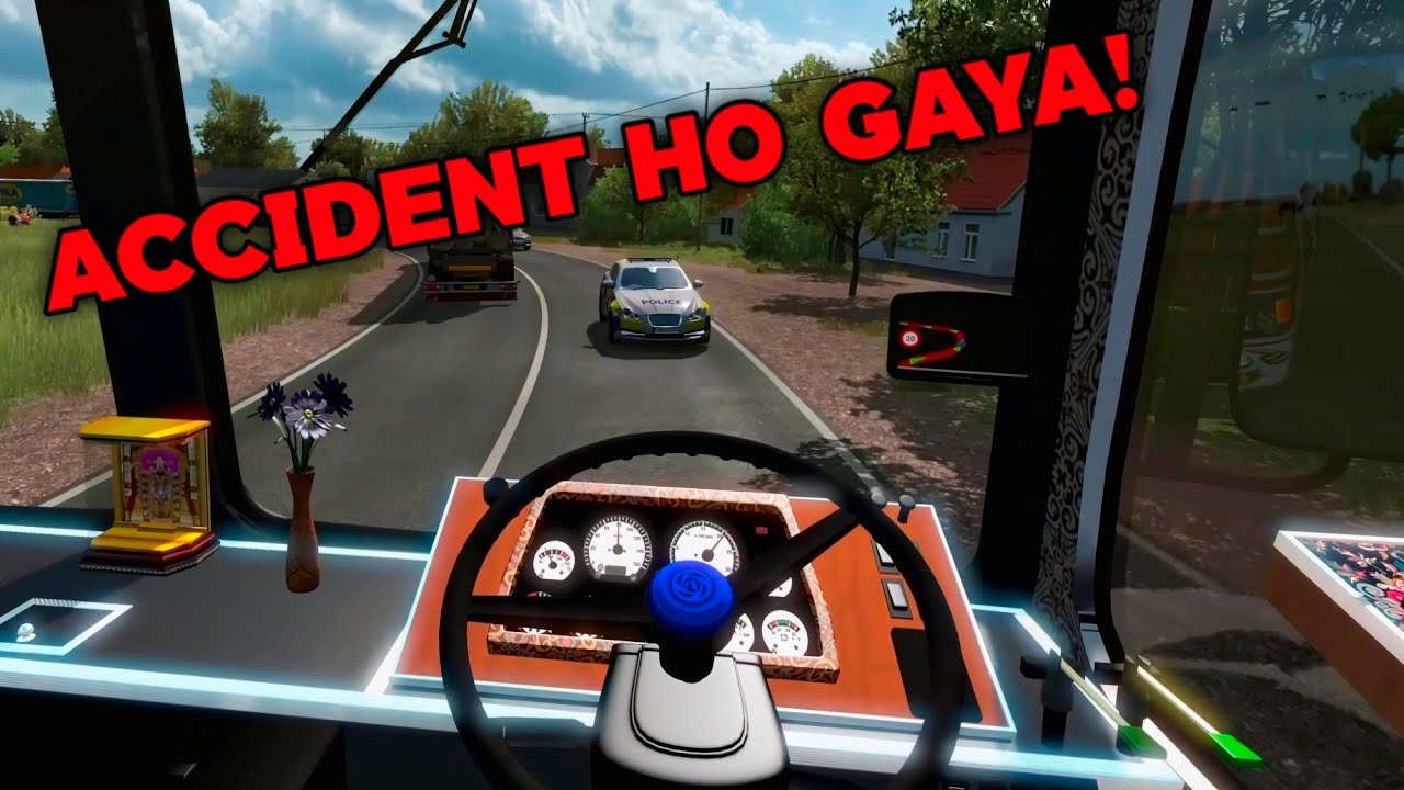 Police Ne Rok Liya! 👮‍♂️ Heavy Accident with Indian Truck 😨 #ets2 #hindi #technogamerz #liveinsaan 