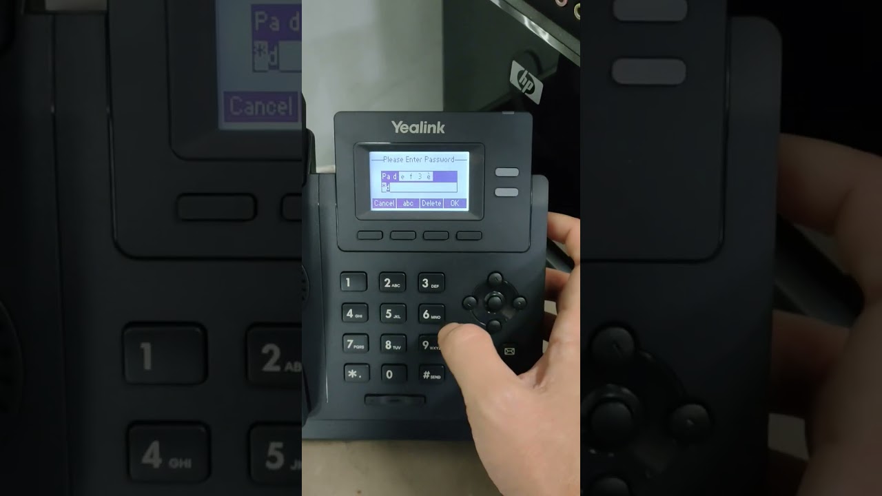 config IP phone Yealink