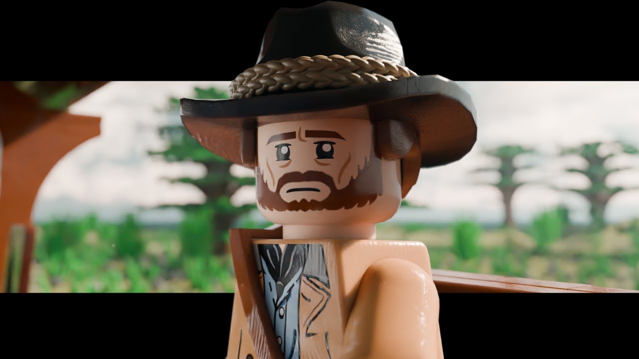 Arthur Morgan and Sister Calderón Scene but in LEGO | Blender 3D Animation | 4K