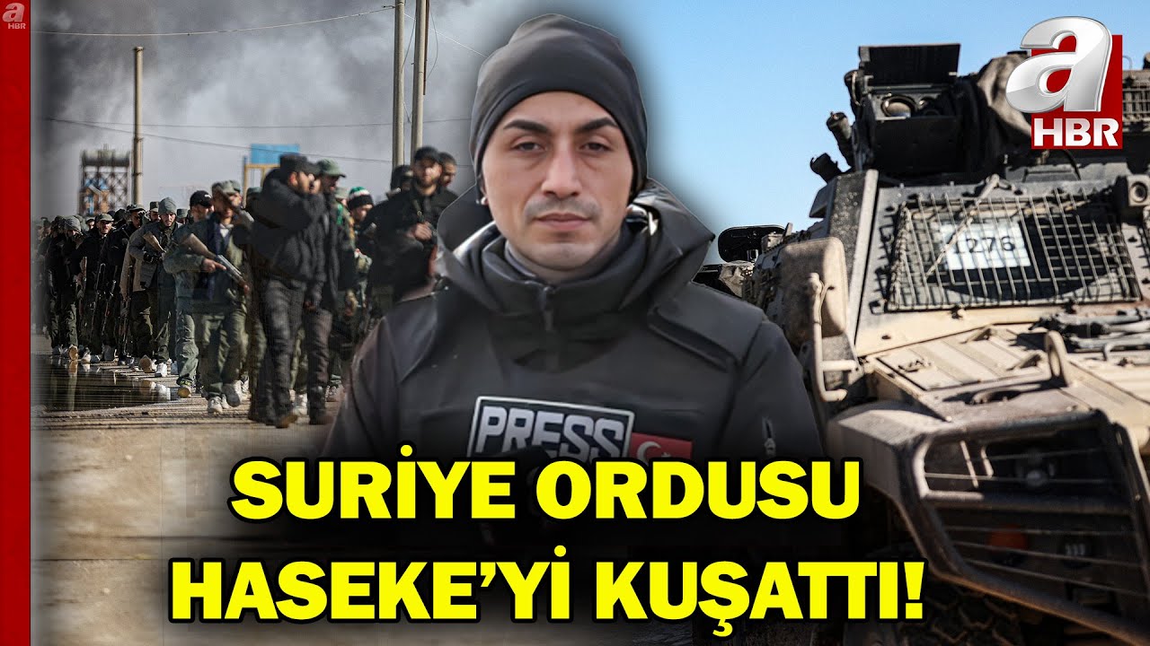 A Haber Ekibi Haseke'deki Terör Mevzilerini Görüntüledi! İşte Haseke'den İlk Canlı Yayın A Haber'de