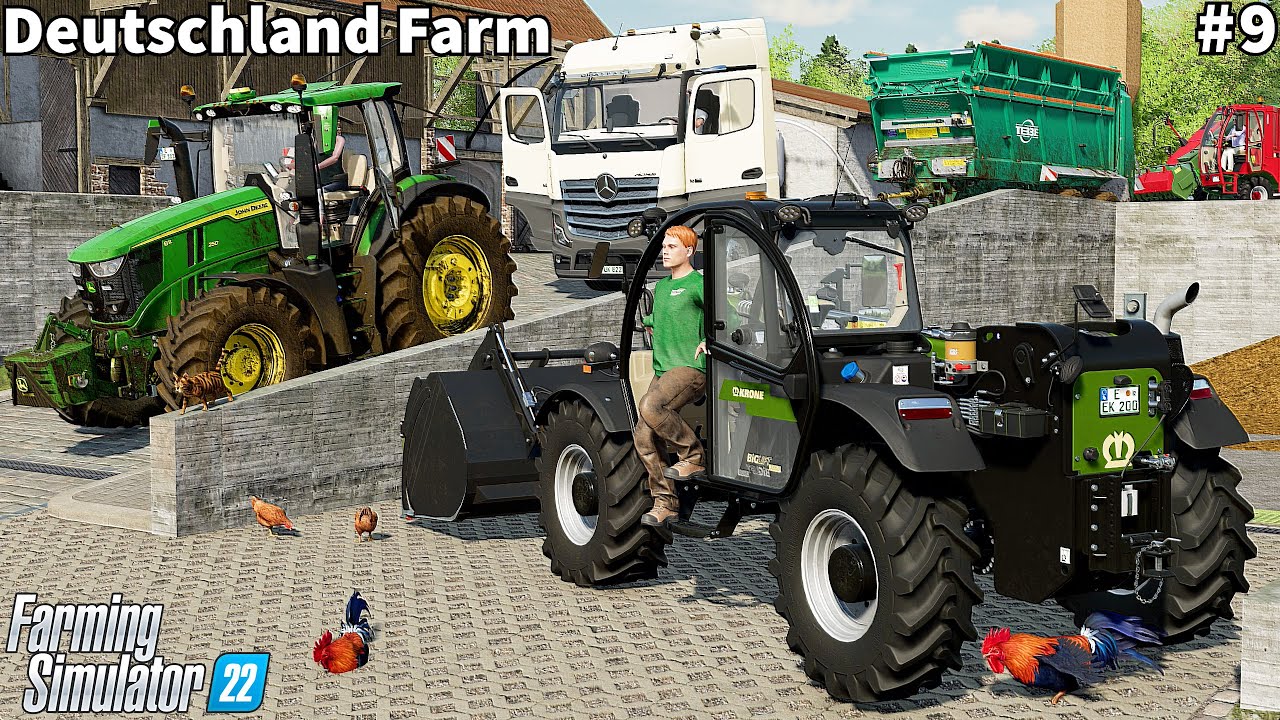 Bringing Water & Transporting Milk, Spreading Manure & Plowing │Deutschland│FS 22│Timelapse#9