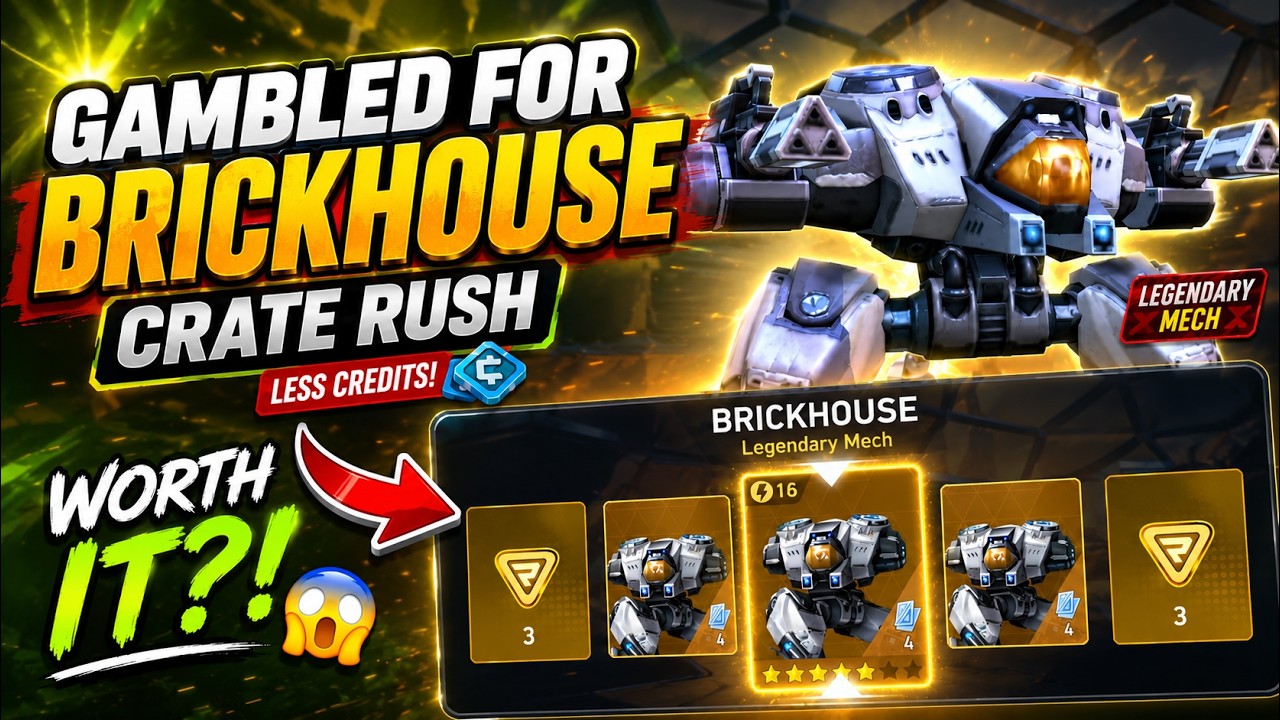 😱 I GAMBLED MY ACOINS & CREDITS... DID I UNLOCK BRICKHOUSE & HOWLER?! 🔥| Mech Arena