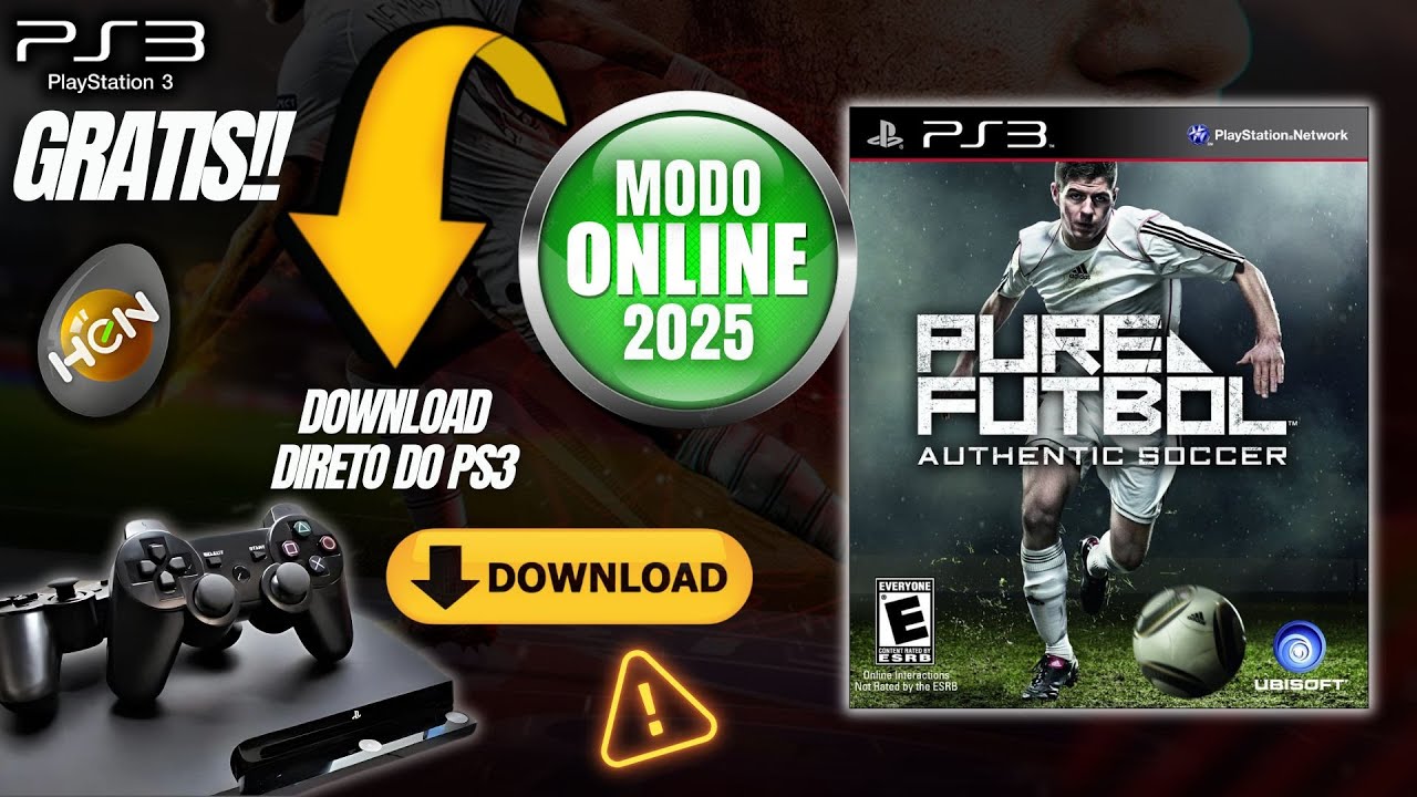 O FUTEBOL ONLINE 2025 est&aacute; de volta ao PS3 e &eacute; GR&Aacute;TIS! A COMUNIDADE criou! 🚨- PURE