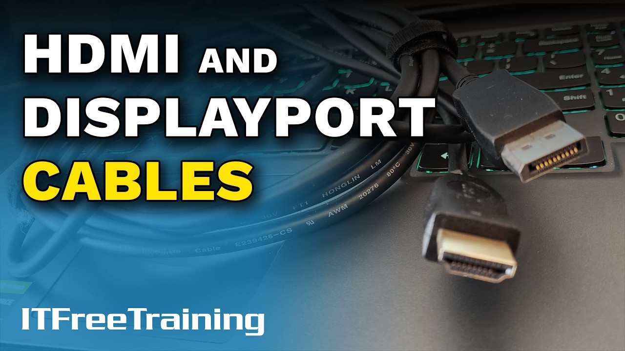 Кабели HDMI и DisplayPort - CompTIA A+ 220-1201 – 2.6
