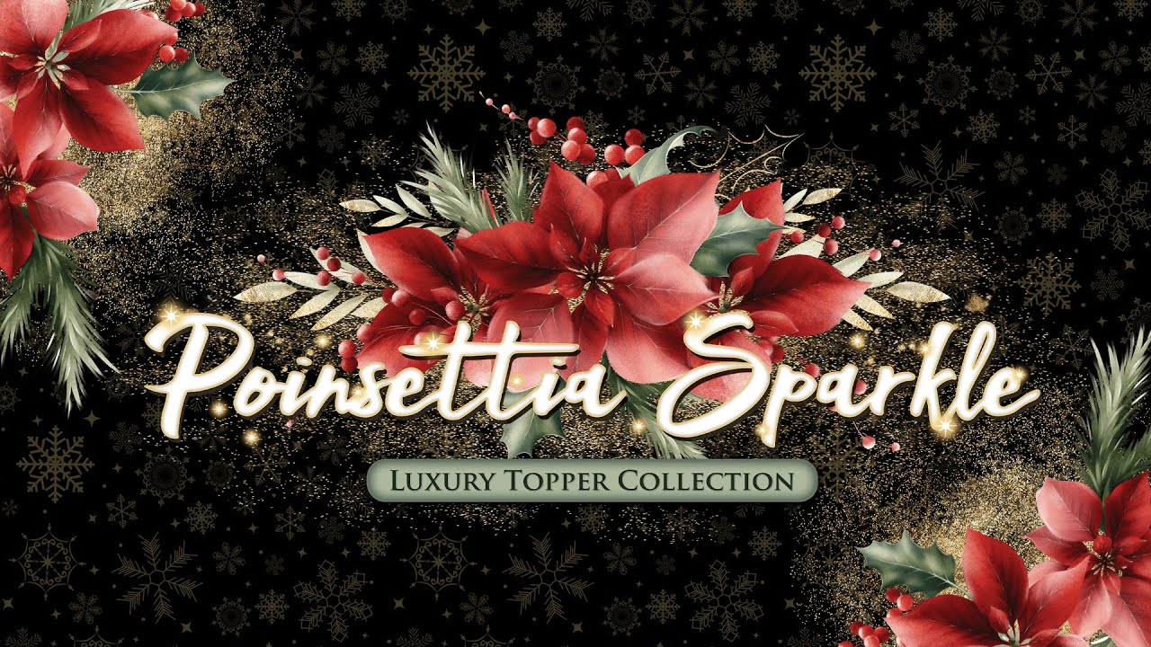 Thank Craft It's Friday - Poinsettia Sparkle