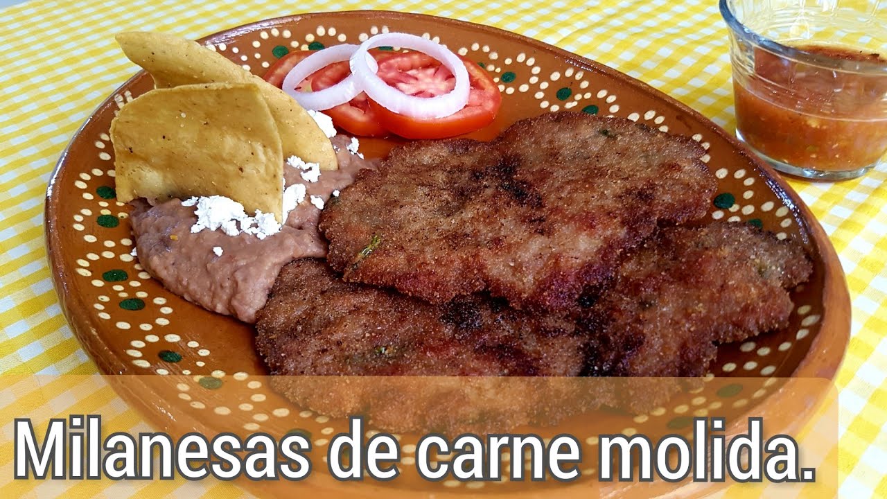 MILANESAS DE CARNE MOLIDA | RECETA DE MI MAMÁ | COCINA Y ALGO MÁS | COMIDA ECONÓMICA