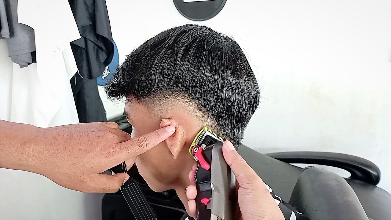 LOW FADE / 2 JARI !! Tutorial Potong rambut detail step by step untuk pemula mudah dipahami