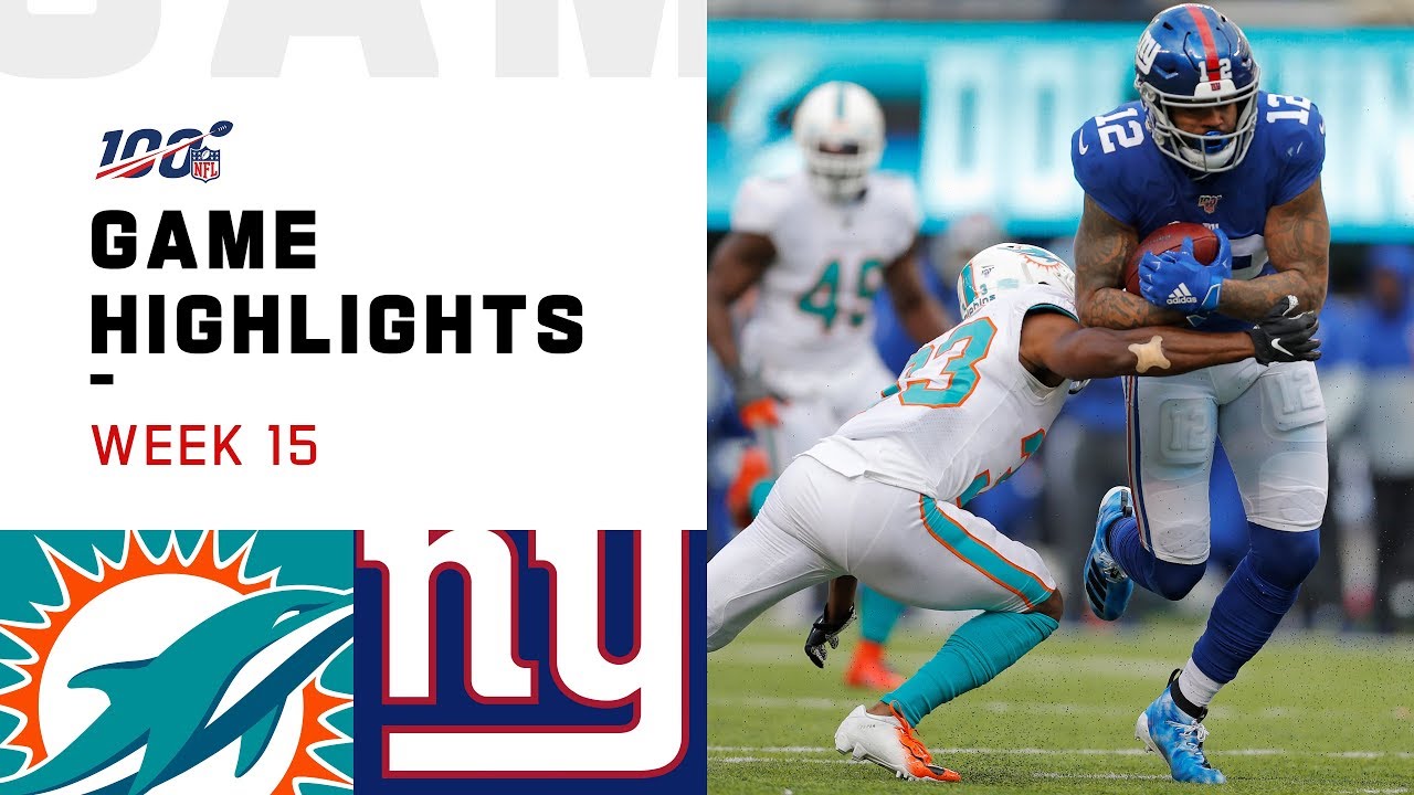 Dolphins vs. Giants Week 15 Highlights | NFL 2019