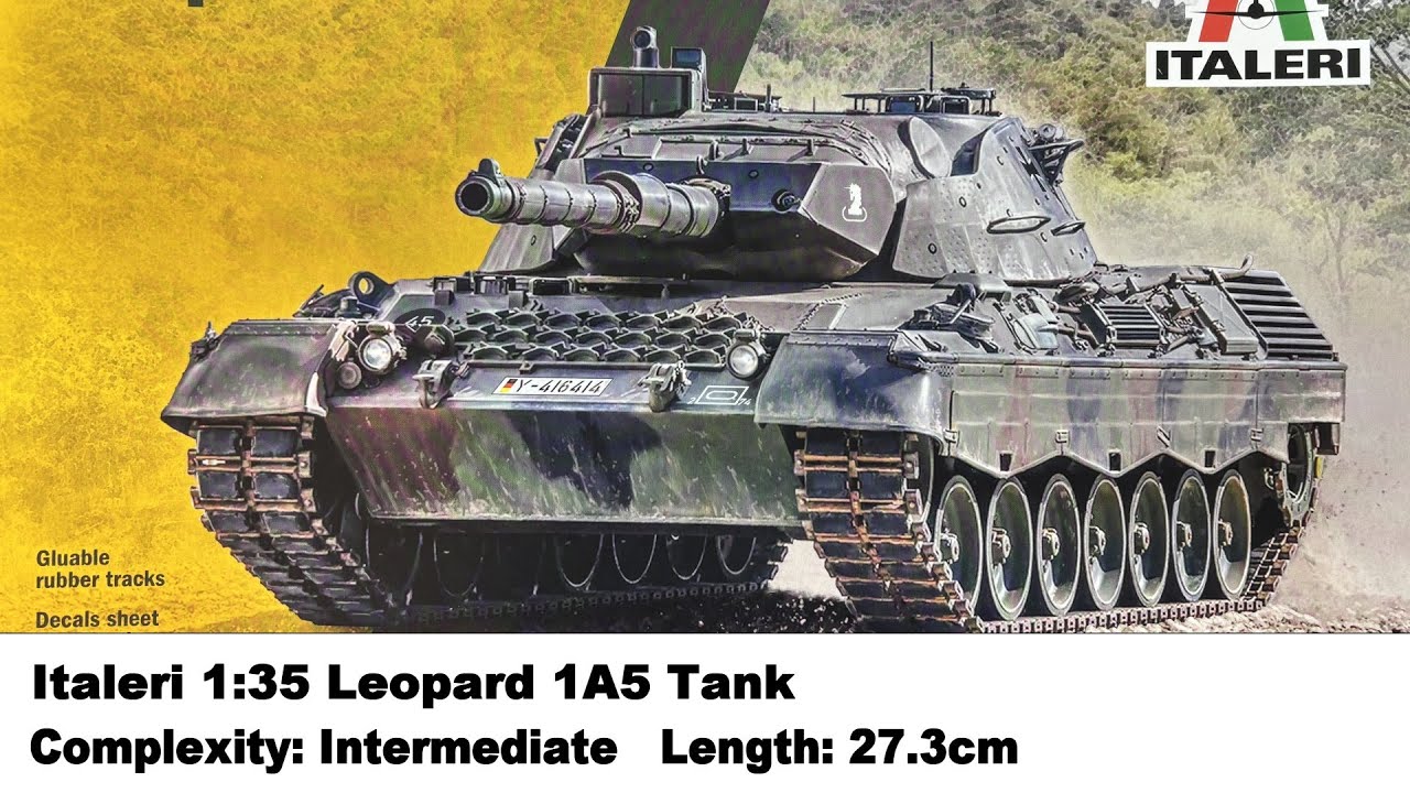 Italeri 1:35 Leopard 1A5 Tank Kit Review