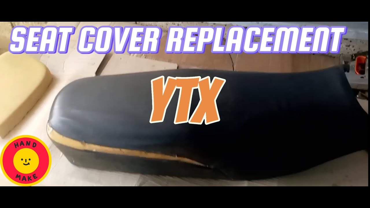 HOW TO REPLACE SEAT COVER FOR YTX MOTORCYCLE | SEATCOVER REPLACEMENT | COVERMOTO