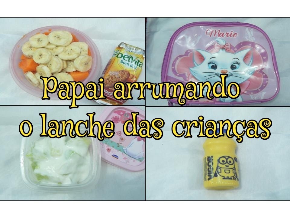 Papai preparando o lanche escolar l Tathi Fulber