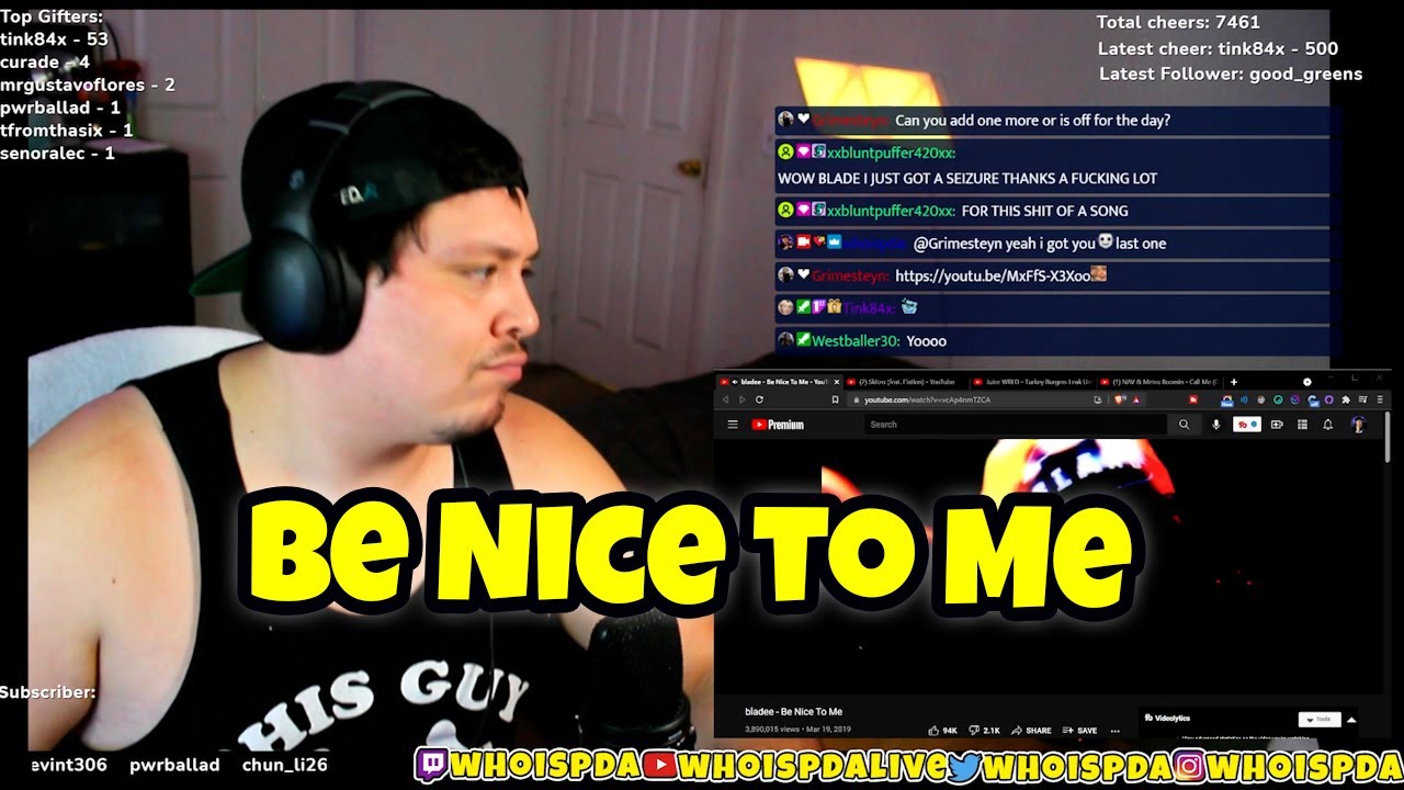 Bladee - Be Nice To Me  *FLASHING LIGHTS WARNING* | Live Reaction