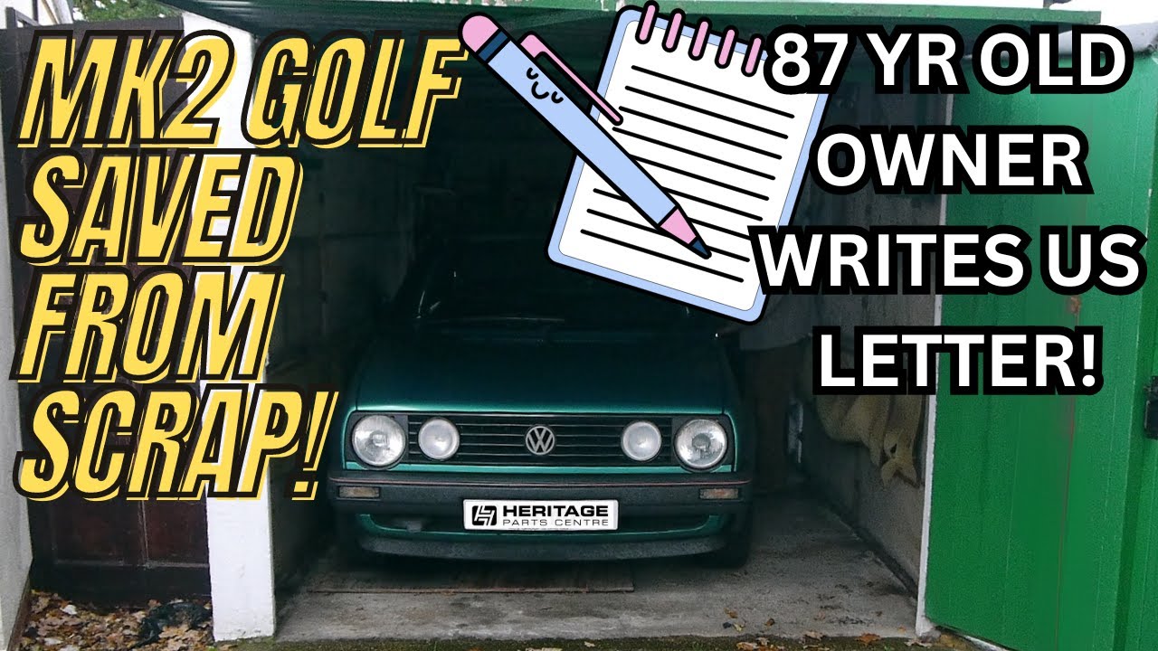 Saved from Scrap because of a handwritten letter! Mk2 Golf rescued from ULEZ!