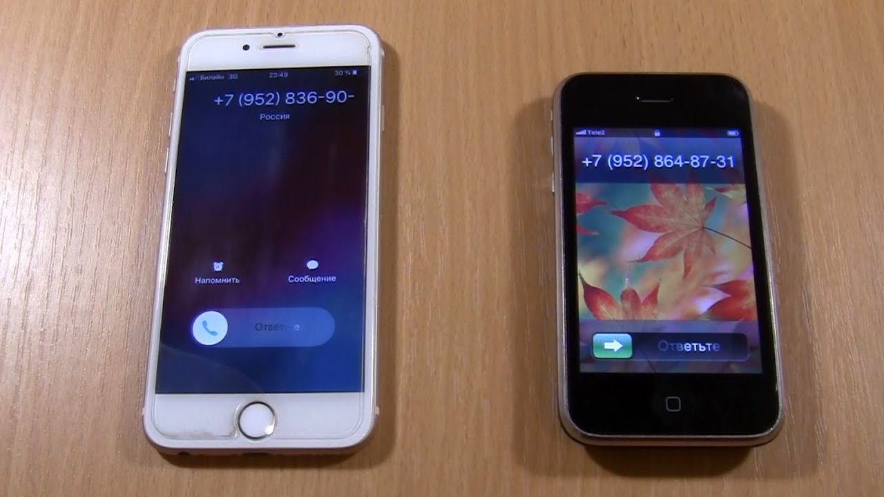 iPhone 3G vs iPhone 6 Incoming Call