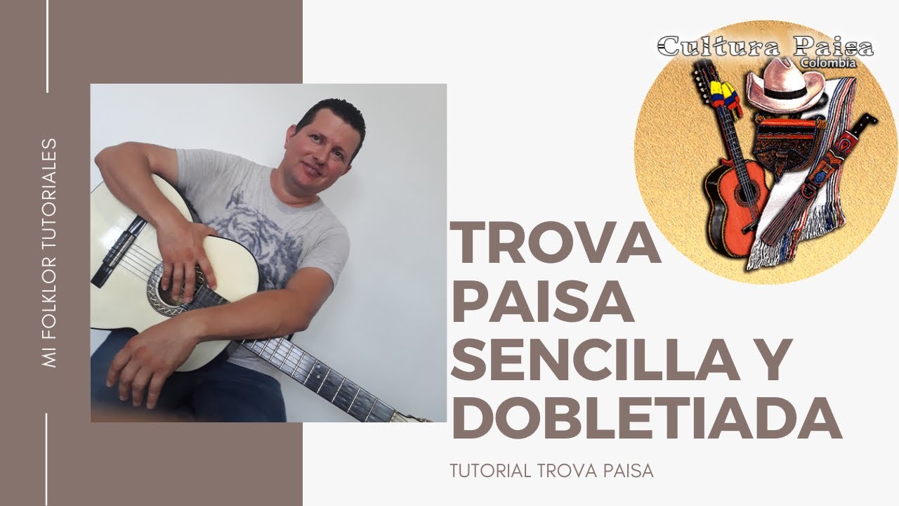 TROVA PAISA Sencilla y Dobletiada | TUTORIAL FÁCIL