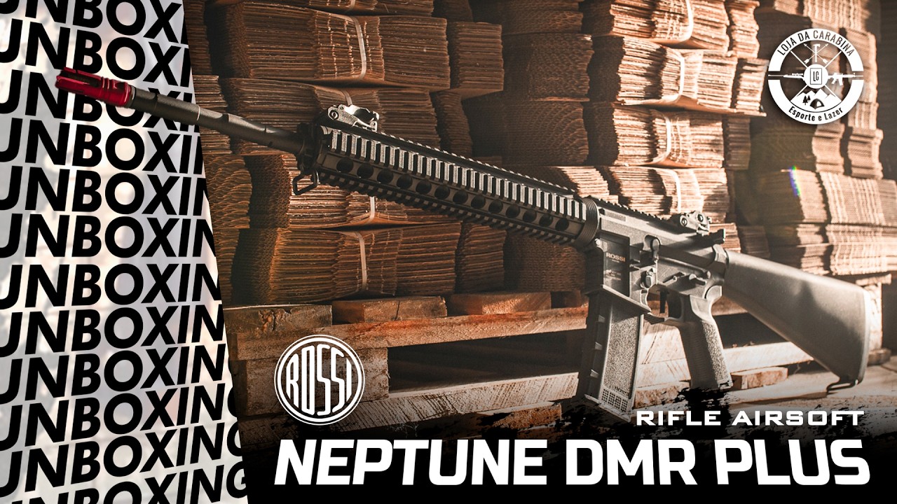 Unboxing Rifle Airsoft Neptune DMR Plus AR-15