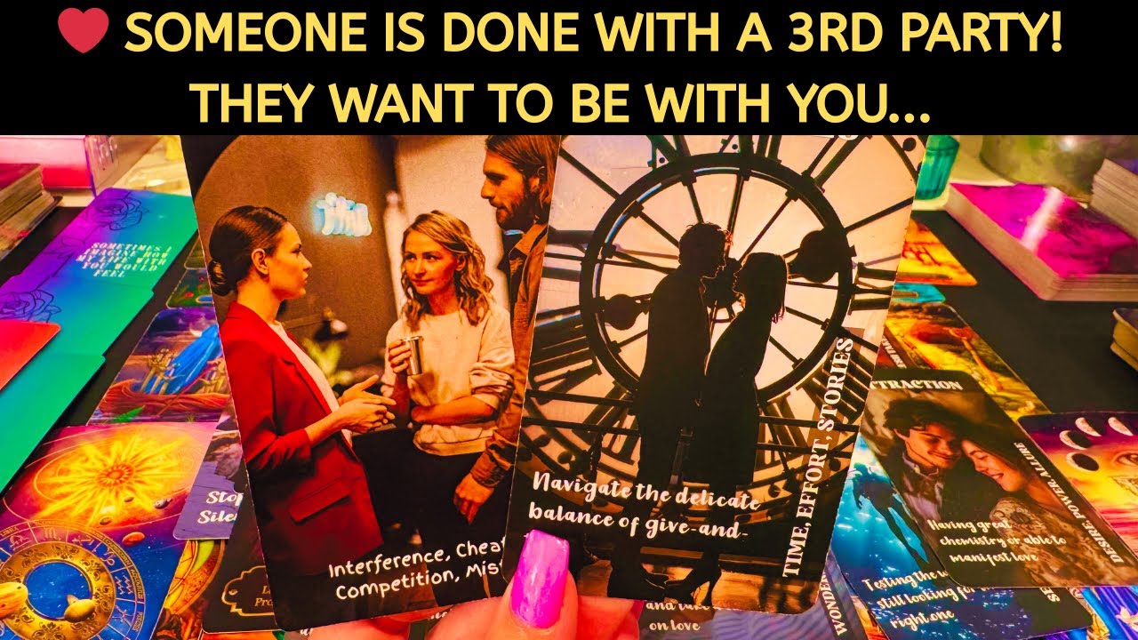 ❤️ SOMEONE IS DONE WITH A 3RD PARTY! THEY WANT TO BE WITH YOU... LOVE TAROT READING SOULMATE