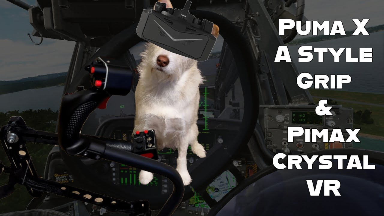 Playing DCS with the Pro Flight Trainer Puma X A-Style Grip and Pimax Crystal VR Headset