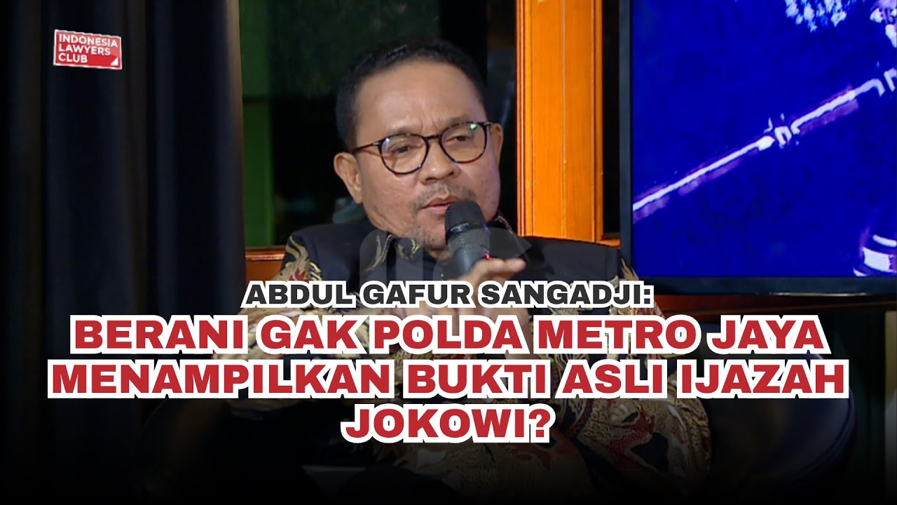 BERANI GAK POLDA METRO JAYA MENAMPILKAN BUKTI ASLI IJAZAH JOKOWI?