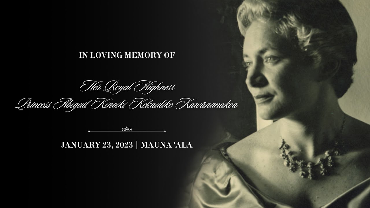 The Funeral of Princess Abigail Kawānanakoa