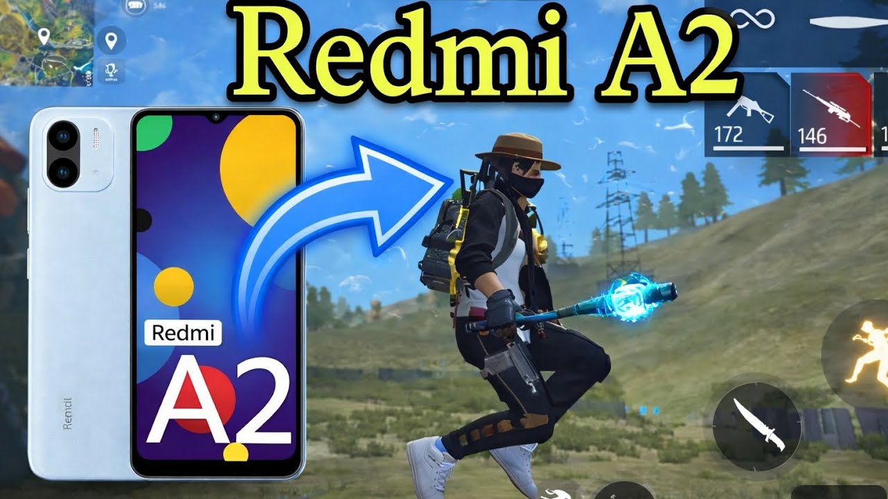 Redmi A2 Free Fire MAX Gameplay 🔥 Smooth + Lag Test | 14 Kills BOOYAH 😈