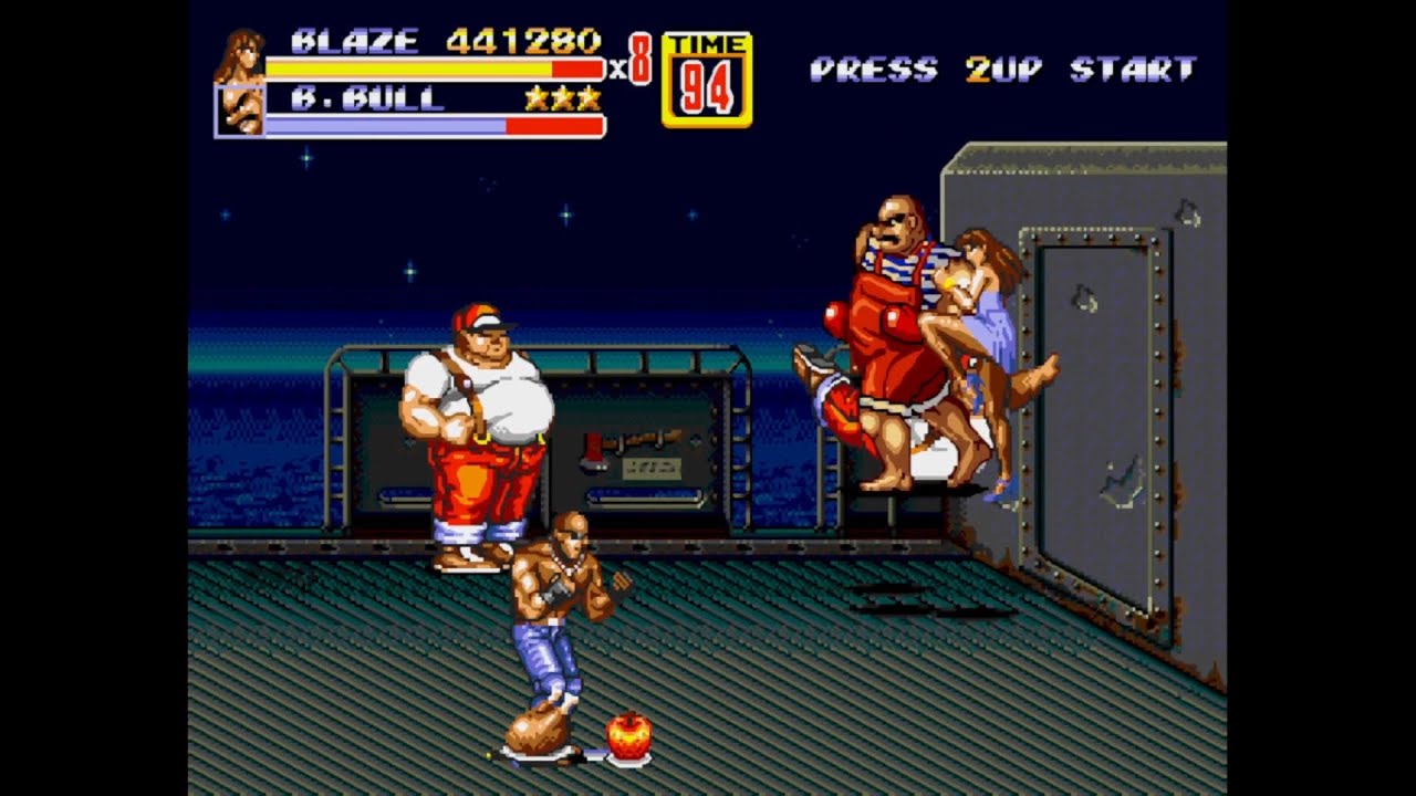 Streets of Rage 2 - Blaze Max wedding Playthrough (Hack - Babe Knuckle II)