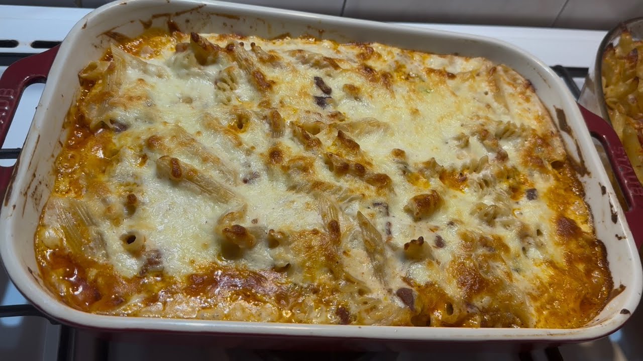 معكرونة بالباشميل بطريقة سهلة وطعم طيب .
