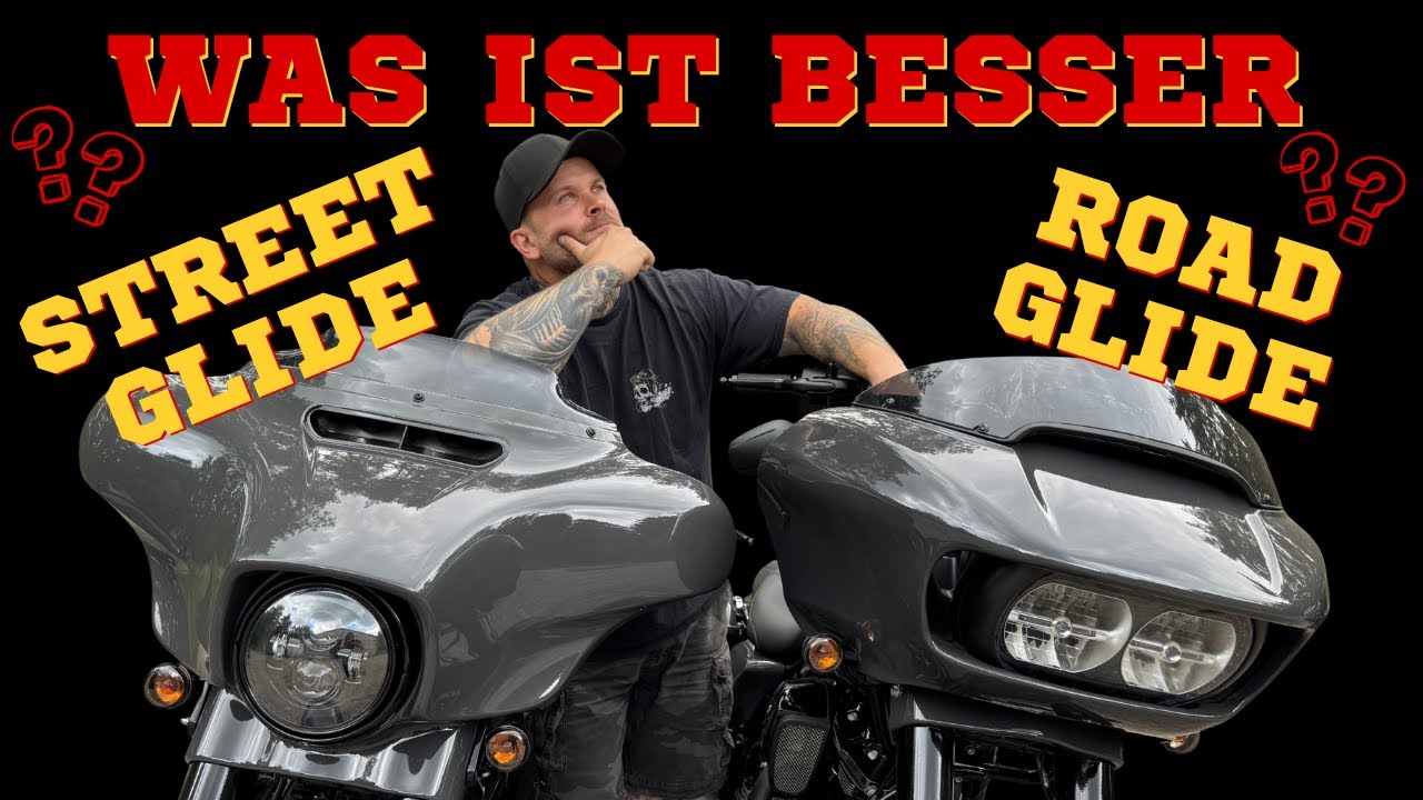 Harley Davidson Road Glide vs. Street Glide - wo ist der Unterschied . auch  Road King und CVO