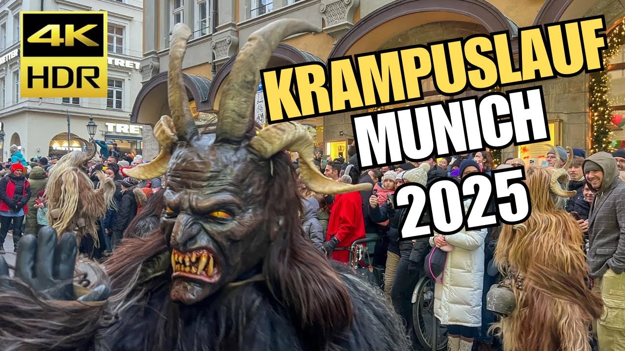 Krampuslauf München 2025 | Krampus Run - 14.12.2025 | Krampus Parade Munich - 4K Tour