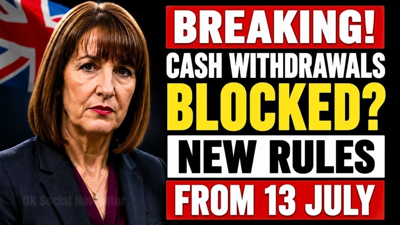 🔴 UK Pensioners WARNING: New Cash Withdrawal Rules Start 13 July 2026