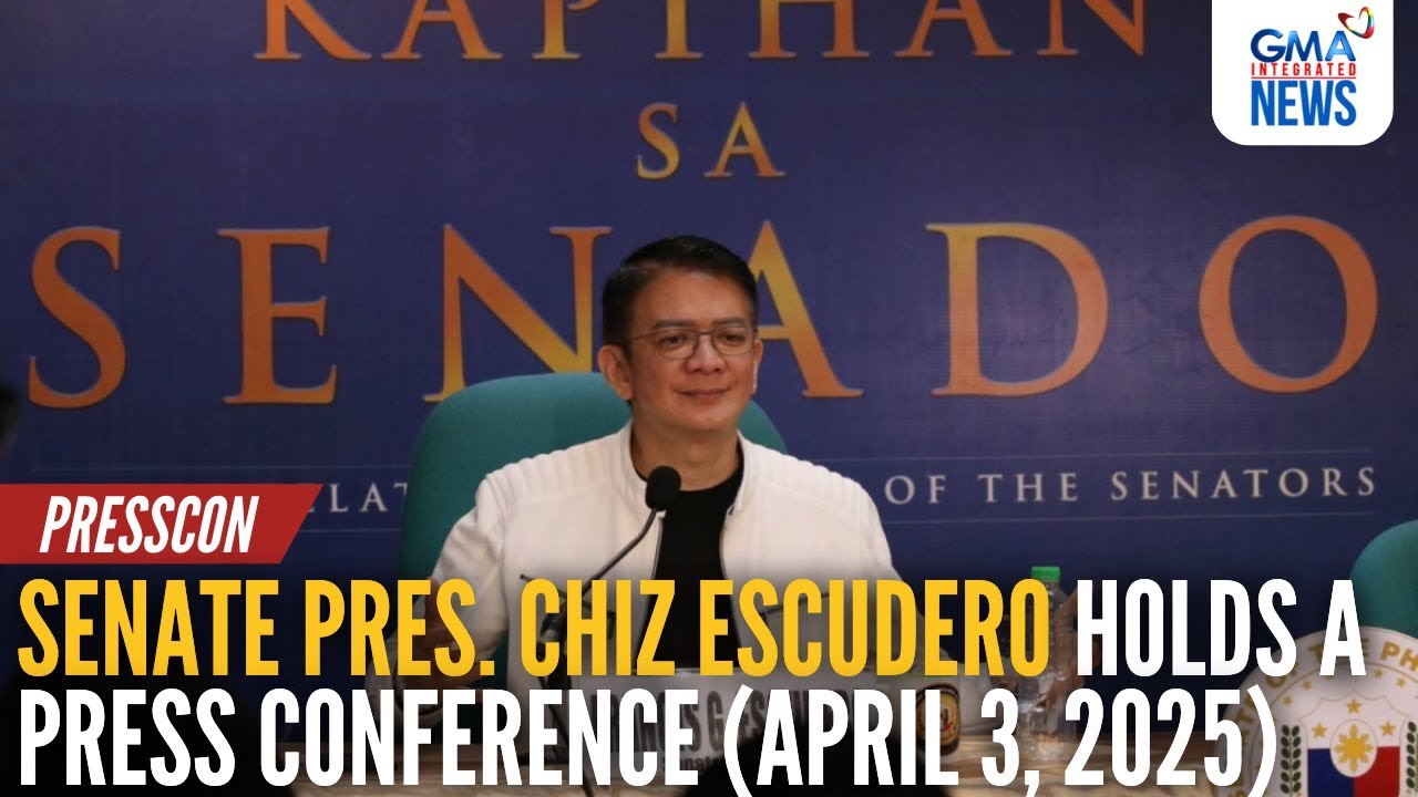 LIVE: Senate Pres. Chiz Escudero holds a press conference (Apr. 3,... | GMA Integrated News - Replay