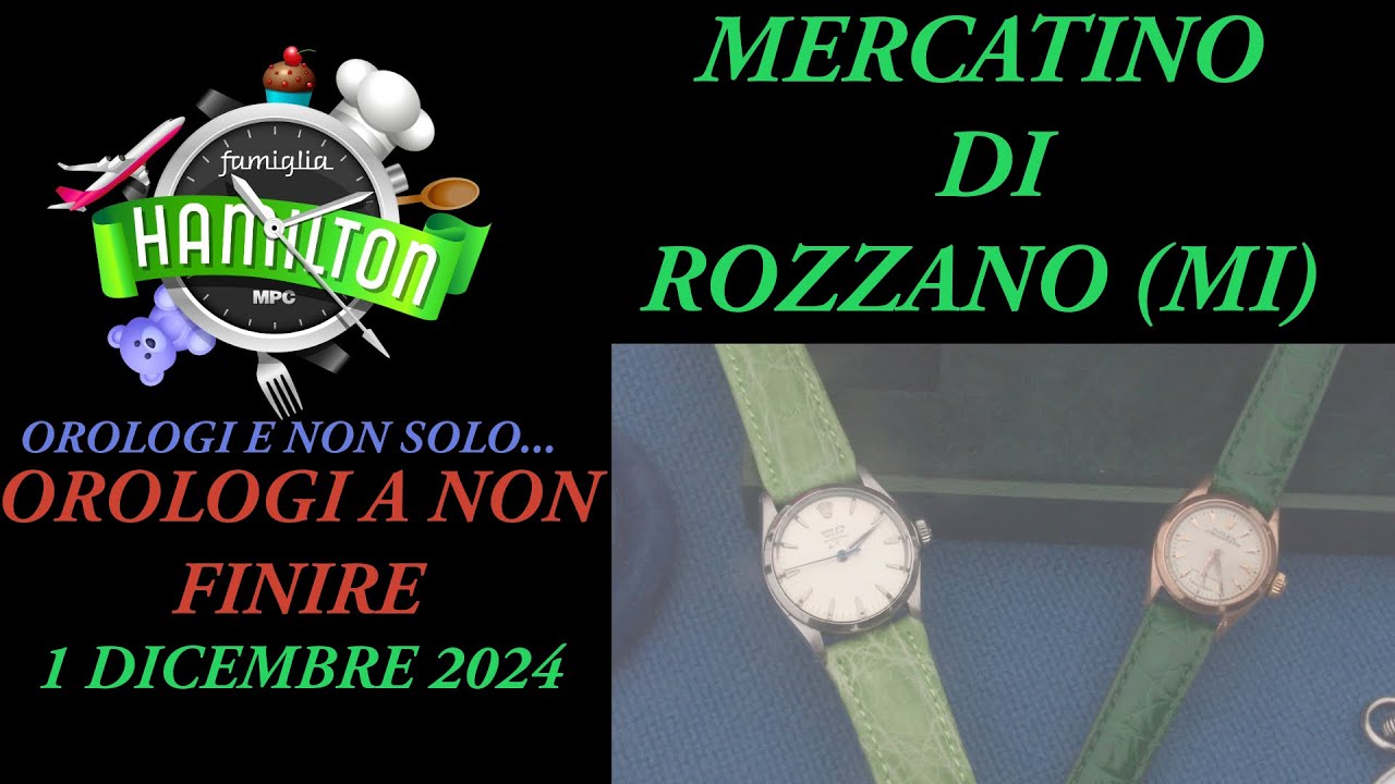 Orologi a non finire al Mercatino di Rozzano (MI) 1 Dicembre 2024
