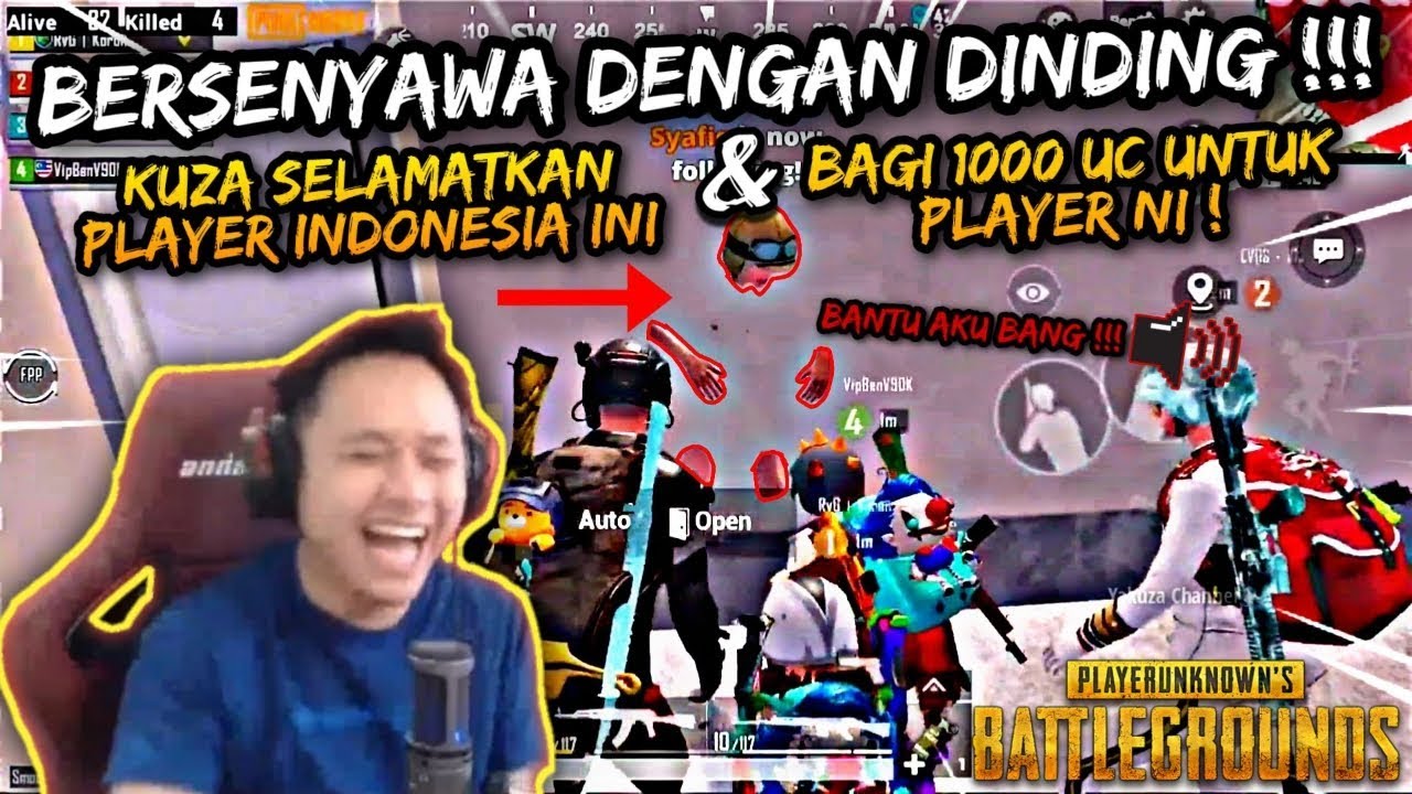 KUZA JUMPA ENEMY BERSENYAWA DENGAN DINDING | AUTO RIUH MENJADI MENTERI | PUBG MOBILE