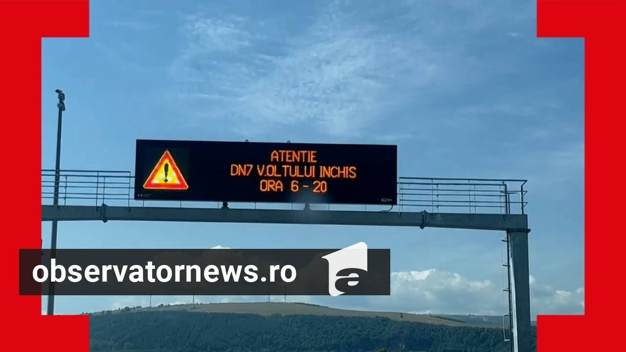 Valea Oltului s-a închis. Şoferii preferă să circule noaptea decât să meargă pe ruta mai lungă