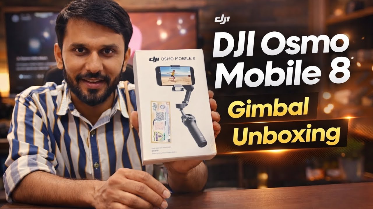 DJI Osmo Mobile 8 Unboxing & First Look 🔥 | Best Mobile Gimbal for Creators 2026?#dji​ #djiosmo​ 