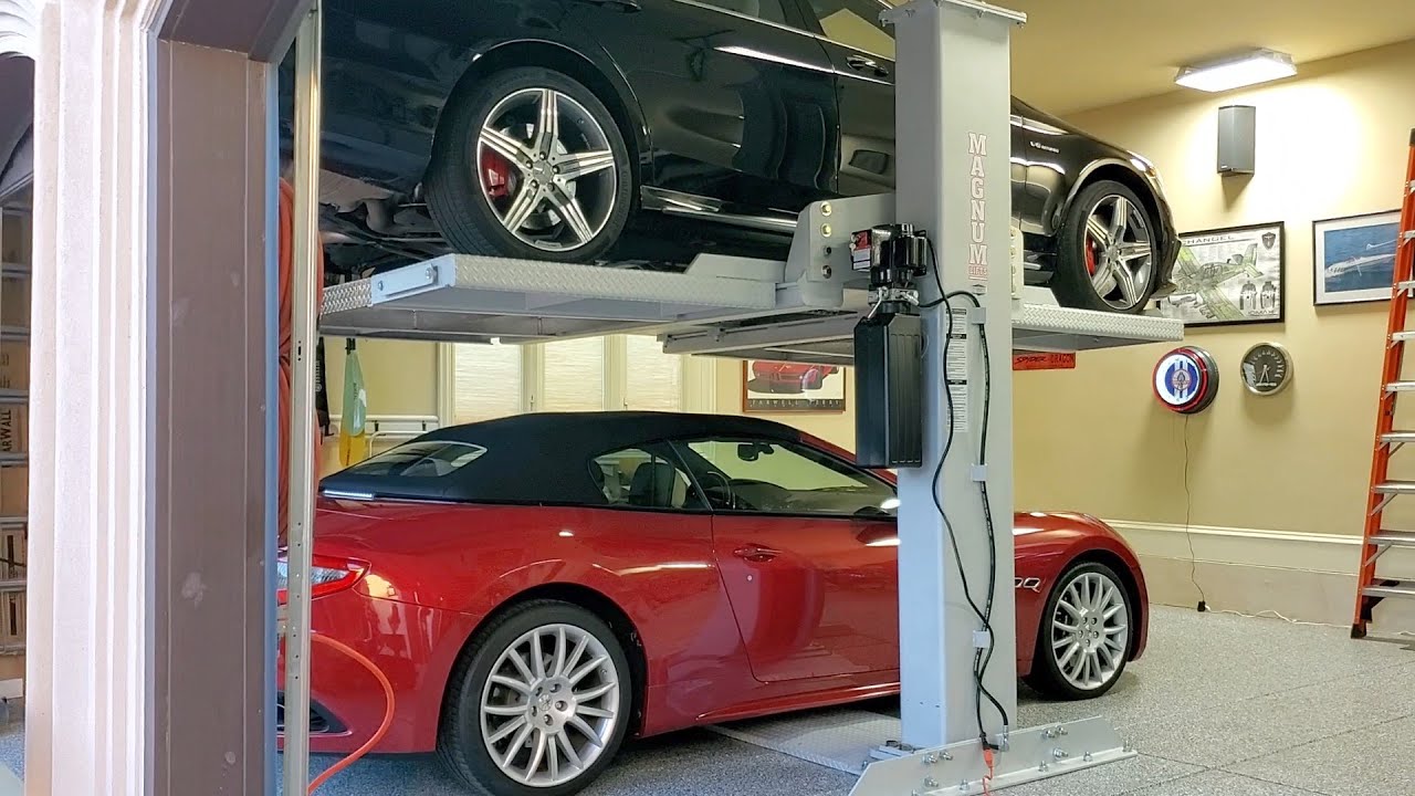 Made in USA Single Post Parking Lift