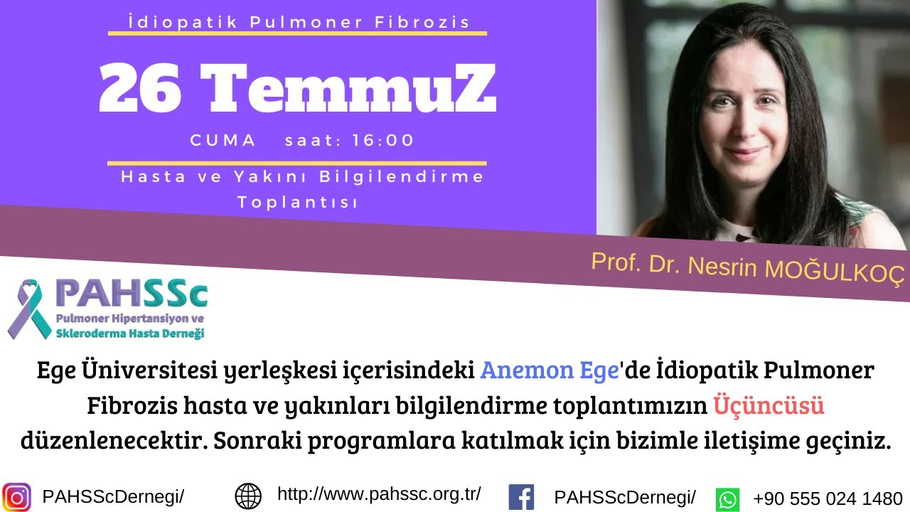 Prof. Dr. Nesrin MOĞULKOÇ ile Akciğer Sertleşmesi - İdiyopatik Pulmoner Fibrozis -1