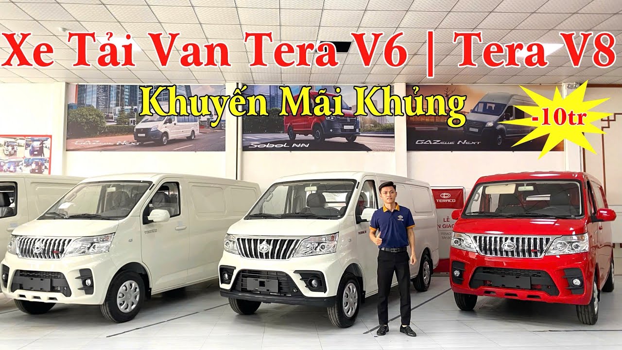 Xe Tải Van Tera V6 | Tera V8 Bản 2 Chỗ Và 5 Chỗ Đáng Mua Nhất | Giá Sốc Tháng 9