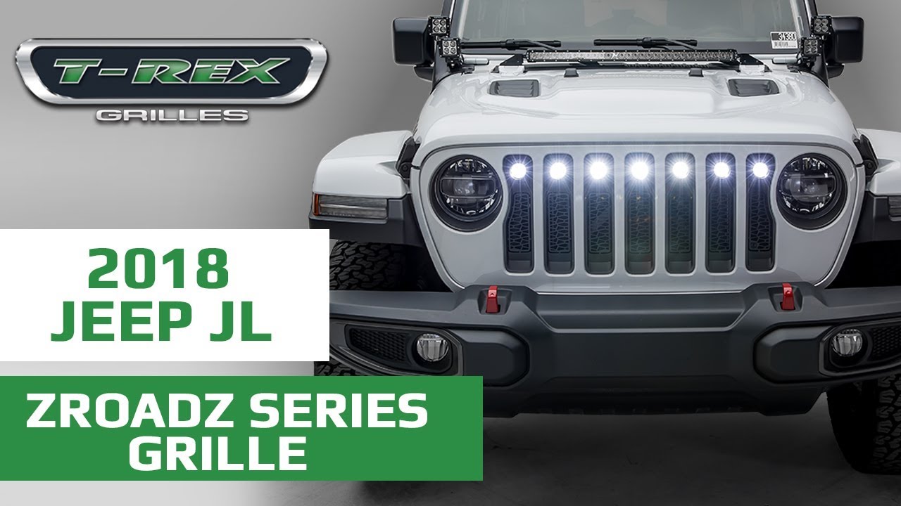 Jeep Wrangler JL, Gladiator  ZROADZ Grille from T-REX Grilles