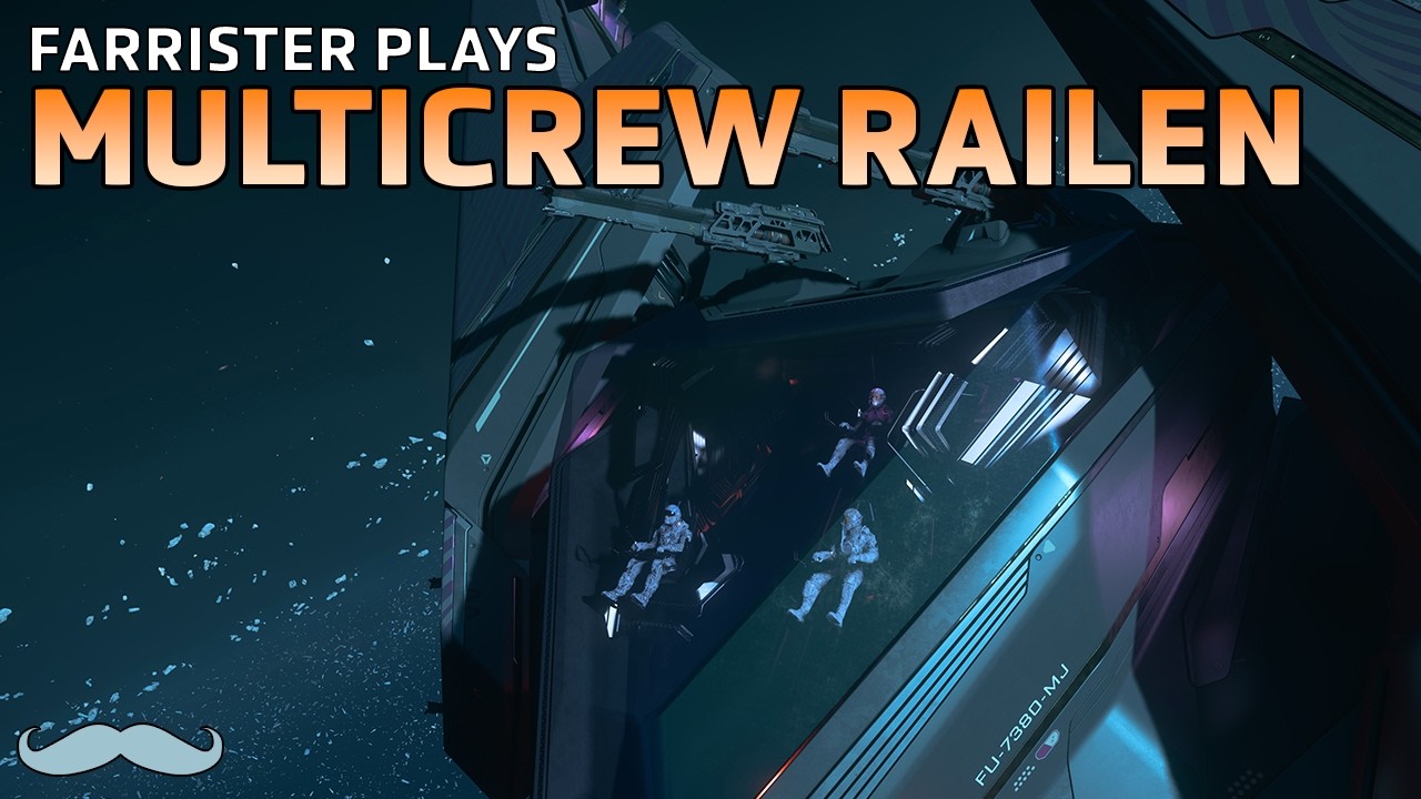 Перевозки грузов в многопользовательском режиме на Railen | Геймплей Star Citizen 4.8 в 4K
