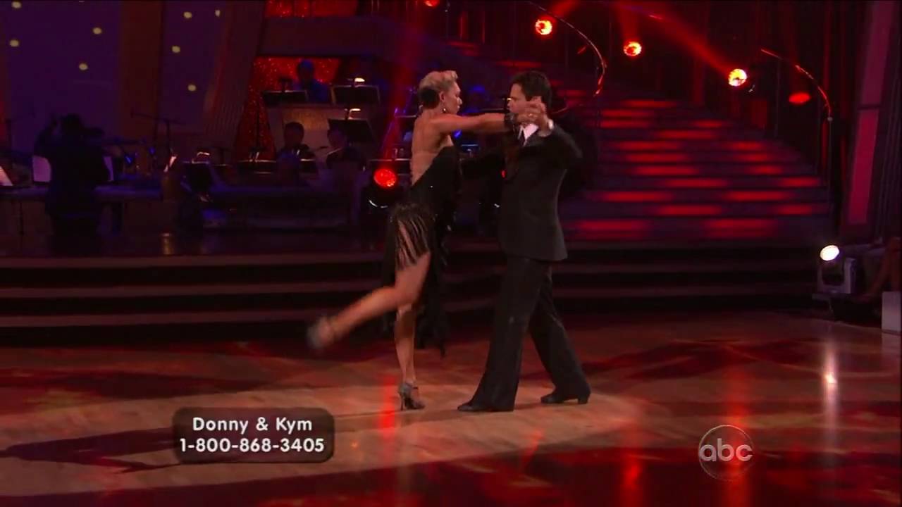 Kym Johnson and Donny Osmond do the Argentine Tango DWTS