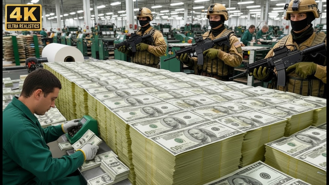 Inside the Dollar Factory: How the World’s Most Secure Currency Is Made (Full Process)