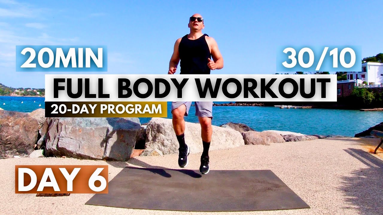 HIIT Full Body Workout 20 Min / TABATA 30/10 / 20-Day Program DAY 6