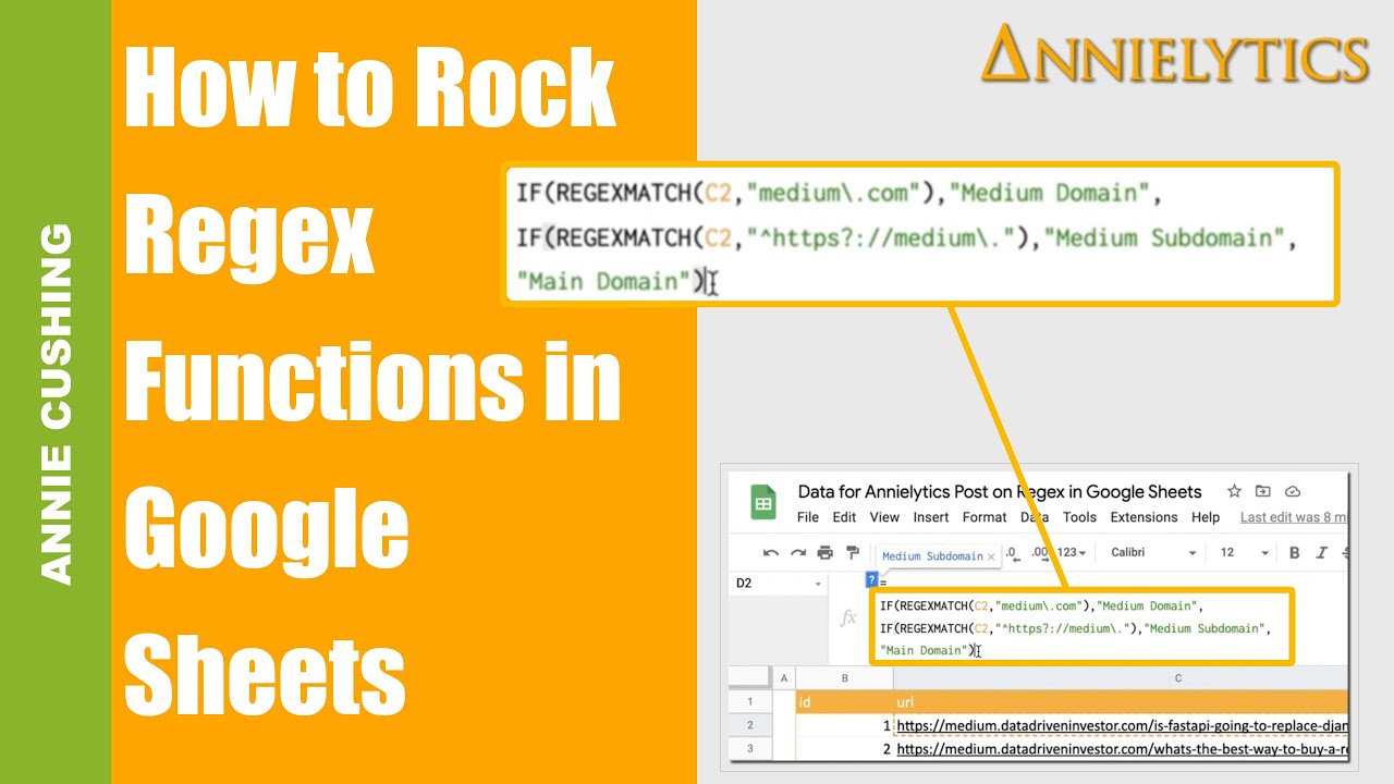 How to Rock Regex Functions in Google Sheets